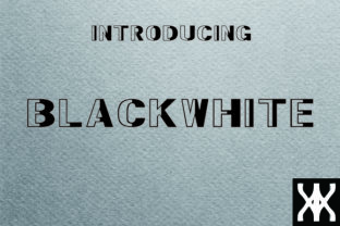 BlackWhite Font Adds Bold Style to Any Design