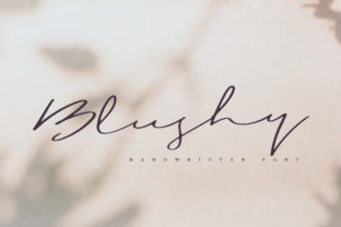 Blushy: A Handwritten Font That Brings Springtime Charm to Your Designs