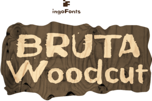 Bruta Woodcut: A Bold and Organic Decorative Font