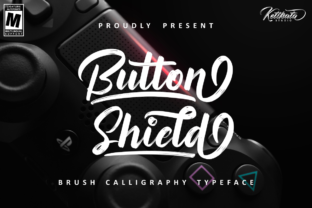 Button Shield: A Bold Handwritten Brush Font for Modern Design