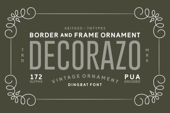 Decorazo: A Fun and Beautiful Dingbats Font with Amazing Ornaments