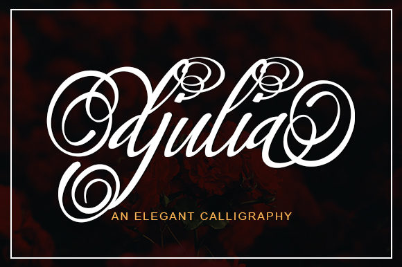 Djulia: A Script Font That Combines Delicacy and Elegance