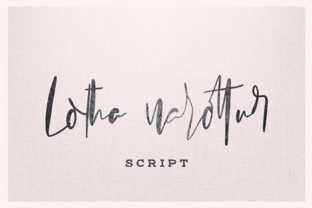 Lotha Narottur: A Delicate Handwritten Font for Modern Design