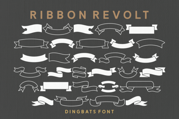 Ribbon Revolt: A Vintage Font with Modern Appeal