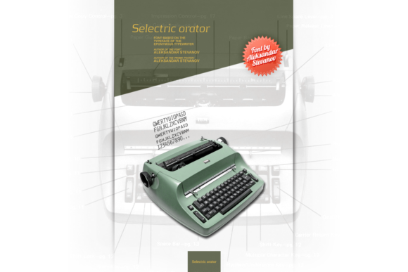 Selectric Orator: A Vintage Typewriter Font with Modern Appeal