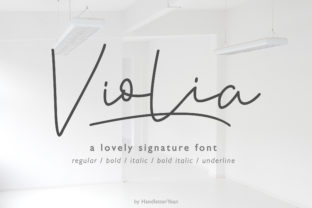 Violia: A Handwritten Font with Modern Charm